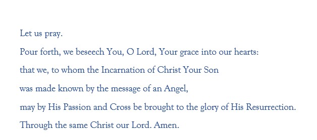 Let us pray